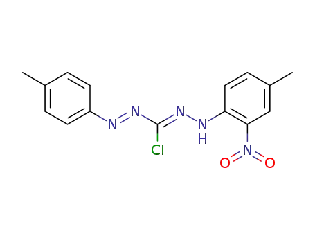 3-chloro-<i>N</i>-(4-methyl-2-nitro-phenyl)-<i>N</i>'''-<i>p</i>-tolyl-formazan