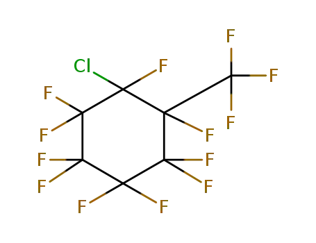 Molecular Structure of 423-15-4 (1-chloro-decafluoro-2-trifluoromethyl-cyclohexane)