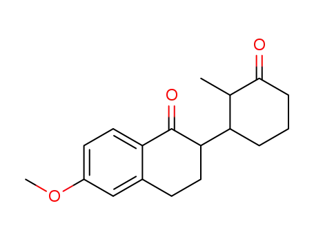6-methoxy-2-(2-methyl-3-oxo-cyclohexyl)-3,4-dihydro-2<i>H</i>-naphthalen-1-one