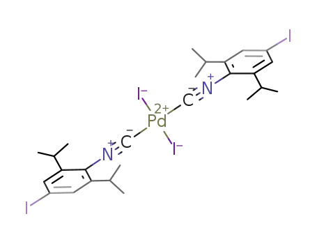 trans-[PdI<sub>2</sub>(2,6-diisopropyl-4-iodo-1-isocyanobenzene)2]