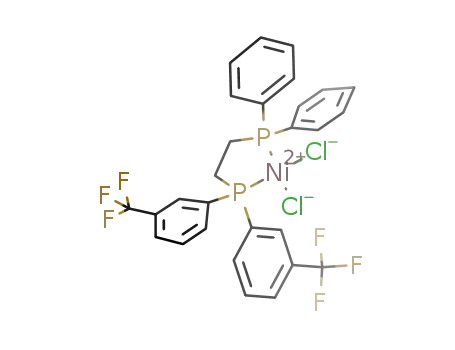 dichloro-(1-diphenylphosphino-2-bis(m-trifluoromethylphenyl)phosphinoethane)nickel(II)