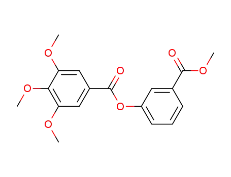 Molecular Structure of 109471-22-9 (3-(3,4,5-trimethoxy-benzoyloxy)-benzoic acid methyl ester)