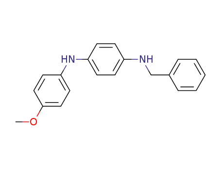 Molecular Structure of 102316-47-2 (<i>N</i>-benzyl-<i>N</i>'-(4-methoxy-phenyl)-<i>p</i>-phenylenediamine)
