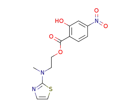 2-hydroxy-4-nitro-benzoic acid-[2-(methyl-thiazol-2-yl-amino)-ethyl ester]