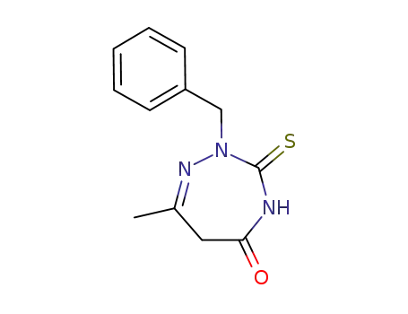 2-benzyl-7-methyl-3-thioxo-2,3,4,6-tetrahydro-[1,2,4]triazepin-5-one
