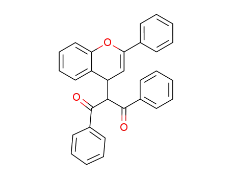 1,3-diphenyl-2-(2-phenyl-4<i>H</i>-chromen-4-yl)-propane-1,3-dione