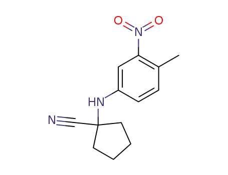 Molecular Structure of 854732-81-3 (1-(4-methyl-3-nitro-anilino)-cyclopentanecarbonitrile)