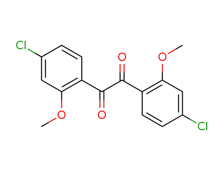 Molecular Structure of 875245-88-8 (4,4'-dichloro-2,2'-dimethoxy-benzil)