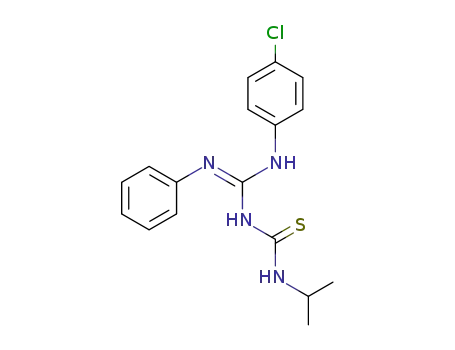 <i>N</i>-[<i>N</i>-(4-chloro-phenyl)-<i>N</i>'-phenyl-carbamimidoyl]-<i>N</i>'-isopropyl-thiourea