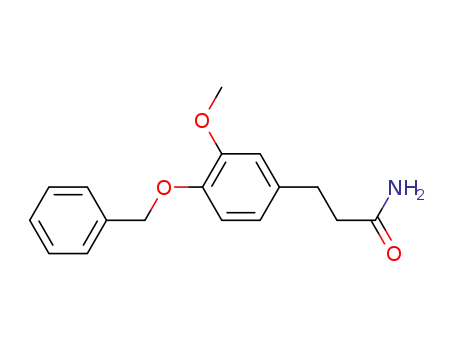 3-(4-benzyloxy-3-methoxy-phenyl)-propionic acid amide