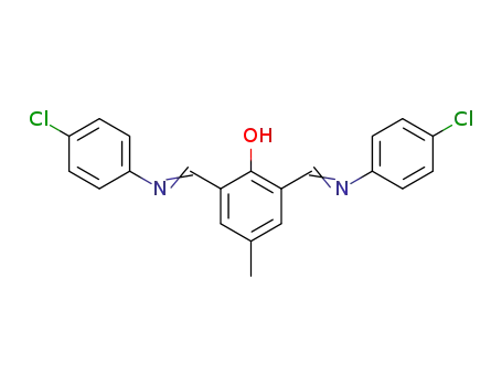 2,6-Bis-{[(E)-4-chloro-phenylimino]-methyl}-4-methyl-phenol
