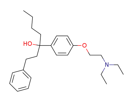 3-[4-(2-diethylamino-ethoxy)-phenyl]-1-phenyl-heptan-3-ol
