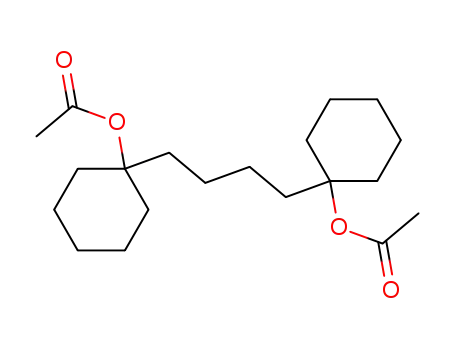 Molecular Structure of 102464-00-6 (1,4-bis-(1-acetoxy-cyclohexyl)-butane)