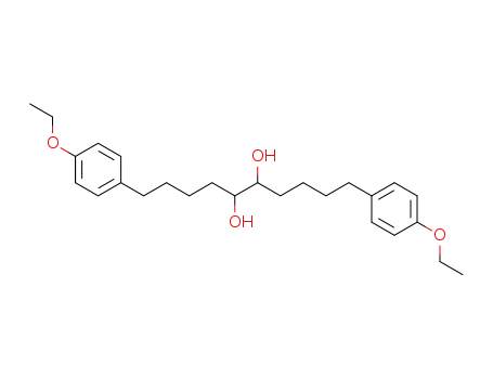 Molecular Structure of 854401-86-8 (1,10-bis-(4-ethoxy-phenyl)-decane-5,6-diol)