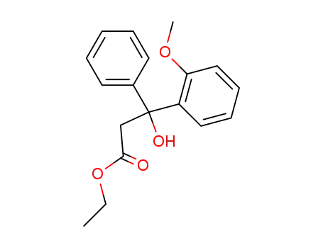 3-hydroxy-3-(2-methoxy-phenyl)-3-phenyl-propionic acid ethyl ester