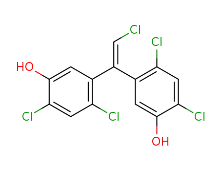 2-chloro-1,1-bis-(2,4-dichloro-5-hydroxy-phenyl)-ethene