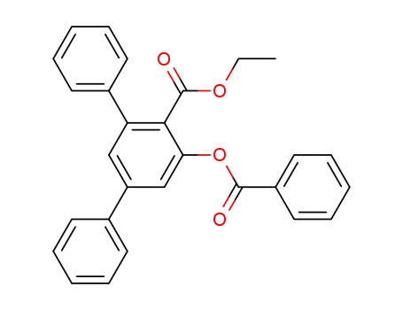 5'-benzoyloxy-<i>m</i>-terphenyl-4'-carboxylic acid ethyl ester