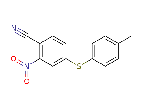 2-nitro-4-<i>p</i>-tolylsulfanyl-benzonitrile