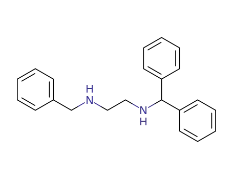 Molecular Structure of 62731-03-7 (1,2-Ethanediamine, N-(diphenylmethyl)-N'-(phenylmethyl)-)