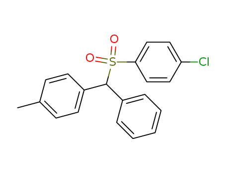 Molecular Structure of 102078-58-0 ((4-chloro-phenyl)-(4-methyl-benzhydryl)-sulfone)