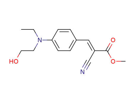 3-{4-[ethyl-(2-hydroxy-ethyl)-amino]-phenyl}-2-cyano-acrylic acid methyl ester