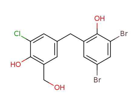 3-chloro-5-(3,5-dibromo-2-hydroxy-benzyl)-2-hydroxy-benzyl alcohol