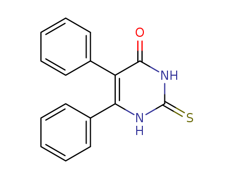 Molecular Structure of 105141-23-9 (4(1H)-Pyrimidinone, 2,3-dihydro-5,6-diphenyl-2-thioxo-)