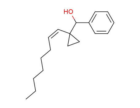 Molecular Structure of 80990-09-6 ([((Z)-1-Oct-1-enyl)-cyclopropyl]-phenyl-methanol)