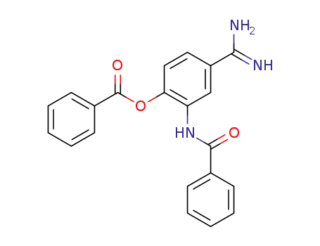 Benzoic acid 2-benzoylamino-4-carbamimidoyl-phenyl ester
