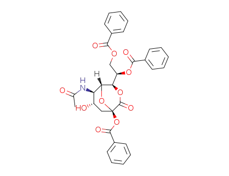 5-acetamido-2,8,9-tri-O-benzoyl-3,5-dideoxy-D-glycero-β-D-galacto-2-nonulopyranosono-1,7-lactone