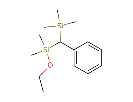 Molecular Structure of 138849-80-6 (Silane, ethoxydimethyl[phenyl(trimethylsilyl)methyl]-)