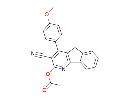 2-acetoxy-4-(p-methoxyphenyl)-3-cyano<5H>indeno<1,2-b>pyridine