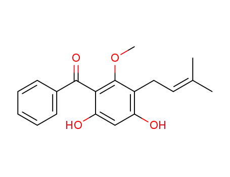 2,4-dihydroxy-6-methoxy-5-(3'-methylbut-2'-enyl)-benzophenone