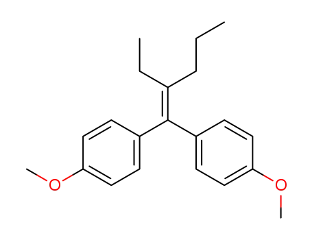 2-Ethyl-1,1-bis-(4-methoxy-phenyl)-penten-<sup>(1)</sup>