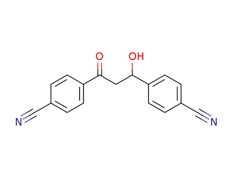 Benzonitrile, 4,4'-(1-hydroxy-3-oxo-1,3-propanediyl)bis-