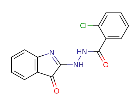 Benzoic acid, 2-chloro-, 2-(3-oxo-3H-indol-2-yl)hydrazide