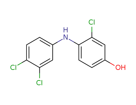 Molecular Structure of 137768-49-1 (Phenol, 3-chloro-4-[(3,4-dichlorophenyl)amino]-)