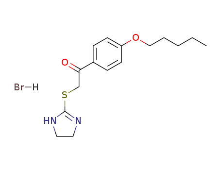 2-(4,5-Dihydro-1H-imidazol-2-ylsulfanyl)-1-(4-pentyloxy-phenyl)-ethanone; hydrobromide