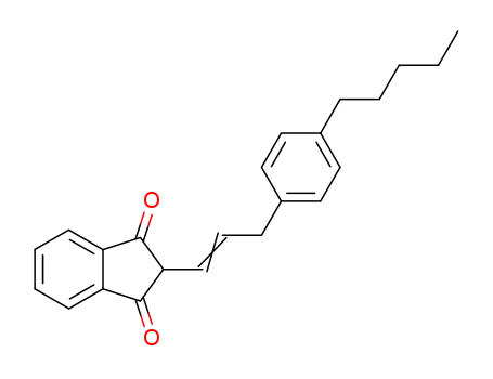 1H-Indene-1,3(2H)-dione, 2-[3-(4-pentylphenyl)-1-propenyl]-