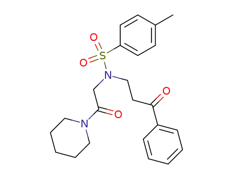 4-Methyl-N-(3-oxo-3-phenyl-propyl)-N-(2-oxo-2-piperidin-1-yl-ethyl)-benzenesulfonamide