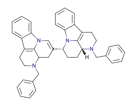 3-Benzyl-5-<(3aα,6β)-3-benzyl-2,3,3a,4,5,6-hexahydro-1H-indolo<3.2.1-de><1.5>naphthyridin-6-yl>-2,3,3a,4-tetrahydro-1H-indolo<3.2.1-de><1.5>naphthyridin
