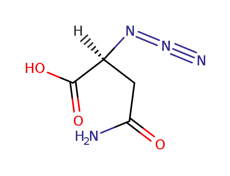 Butanoic acid, 4-amino-2-azido-4-oxo-, (2S)-