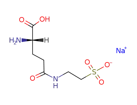 Molecular Structure of 122546-59-2 (Sodium; 2-((S)-4-amino-4-carboxy-butyrylamino)-ethanesulfonate)