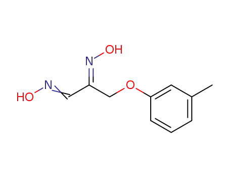 Molecular Structure of 125721-15-5 (2-[(Z)-Hydroxyimino]-3-m-tolyloxy-propionaldehyde oxime)