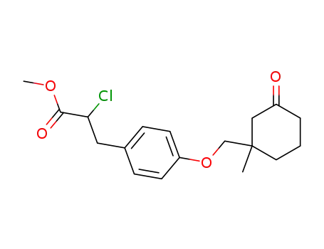 methyl 2-chloro-3-<4-(1-methyl-3-oxocyclohexylmethoxy)phenyl>propionate