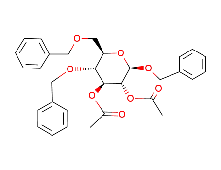 Benzyl-2,3-di-O-acetyl-4,6-di-O-benzyl-β-D-glucopyranosid
