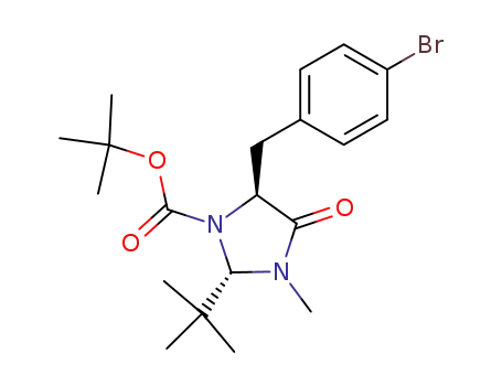 tert-butyl (2S,5S)-5-(4-bromobenzyl)-2-(tert-butyl)-3-methyl-4-oxo-1-imidazolidinecarboxylate
