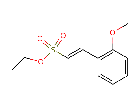 Molecular Structure of 114086-71-4 (Ethenesulfonic acid, 2-(2-methoxyphenyl)-, ethyl ester, (E)-)