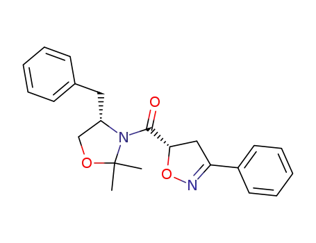(4S)-4-benzyl-2,2-dimethyl-3-<(5S)-3-phenyl-2-isoxazoline-5-carbonyl>oxazolidine