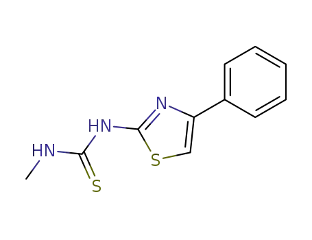 Molecular Structure of 2741-04-0 (Thiourea, N-methyl-N'-(4-phenyl-2-thiazolyl)-)